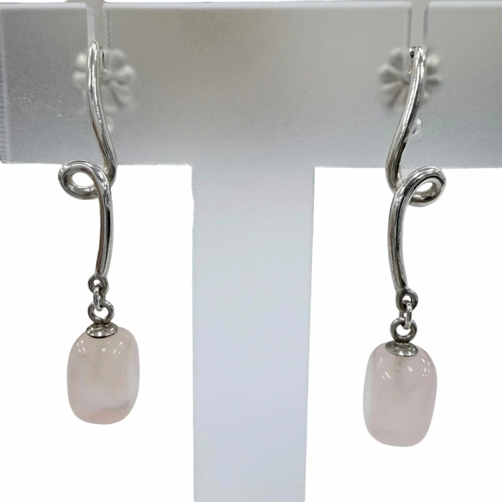 TIFFANY & CO. Silver Quartz Earrings